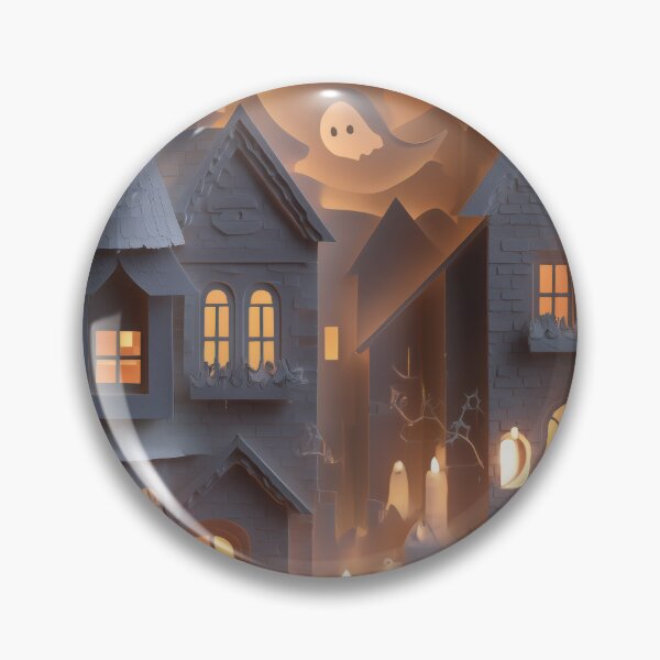 Item preview, Paper-Cut Ghost Town — Candlelit Halloween Shadowbox designed and sold by AJ Lab.