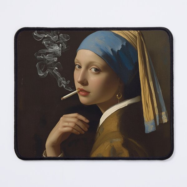 Item preview, Classic Painting Smoking Meme Art designed and sold by Nomuradi.