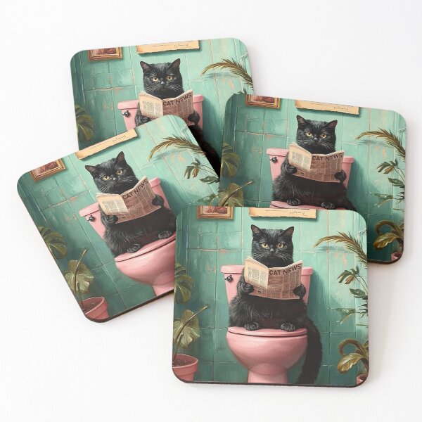 Item preview, Toilet Time Tales Cat designed and sold by paulburd.