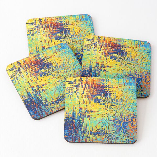 Item preview, Swirls of color in the digital grid designed and sold by Sigtrix.