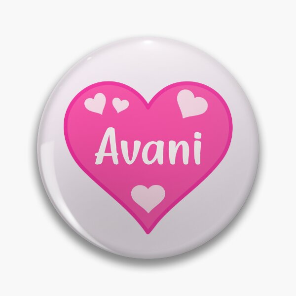 Item preview, Avani Name Pink Heart  designed and sold by Jeallan Designs.