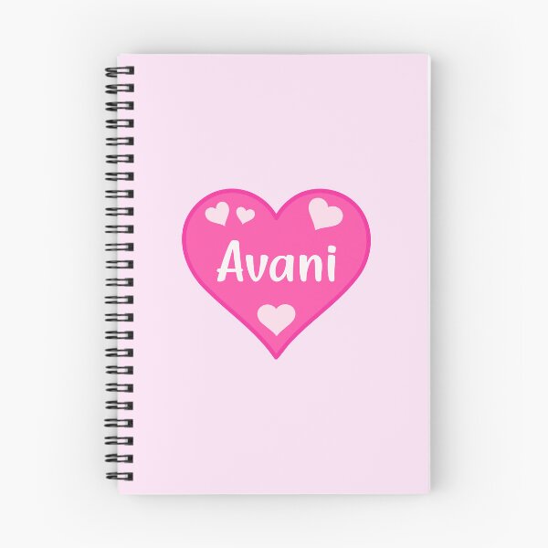 Item preview, Avani Name Pink Heart  designed and sold by Jeallan Designs.