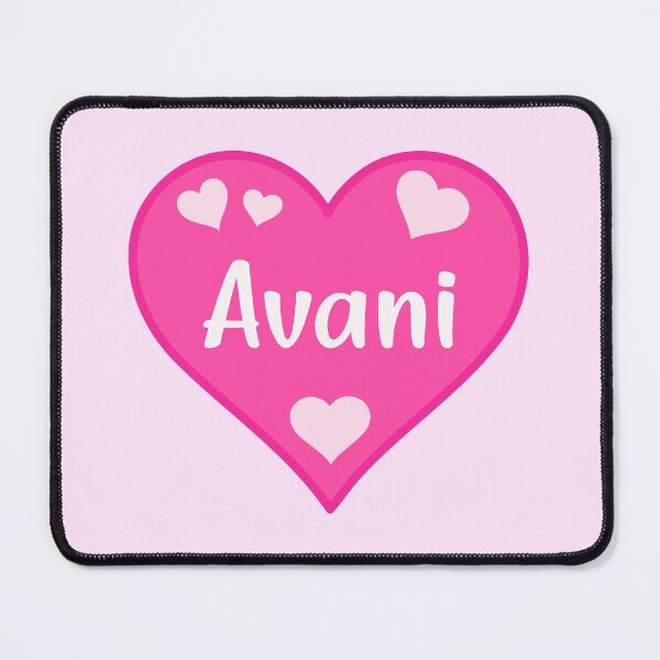 Item preview, Avani Name Pink Heart  designed and sold by Jeallan Designs.