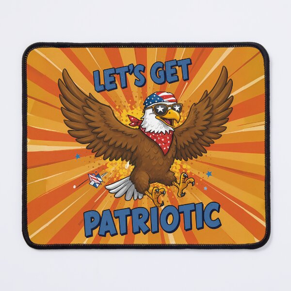 Item preview, Let's Get Patriotic - Cool Cartoon Eagle Design (2) designed and sold by InkoraLab.
