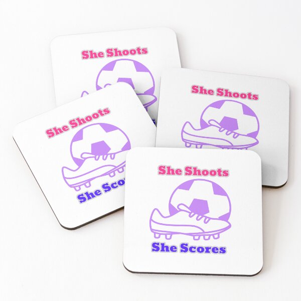 Item preview, She Shoots She Scores Funny Women’s Girls Soccer Football Mom Boot Ball designed and sold by WhackingTax.