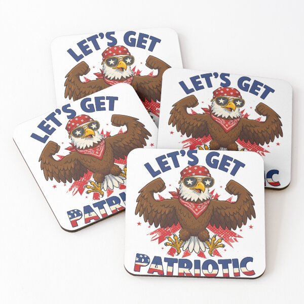 Item preview, Let's Get Patriotic - Cool Cartoon Eagle Design (3) designed and sold by InkoraLab.