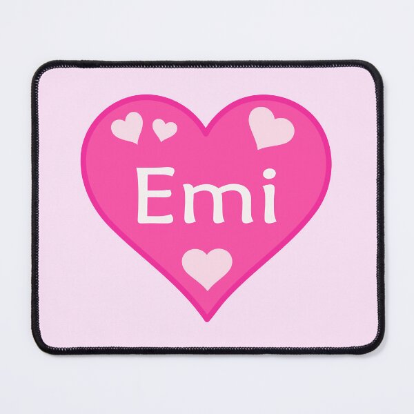Item preview, Emi Name Pink Heart  designed and sold by Jeallan Designs.