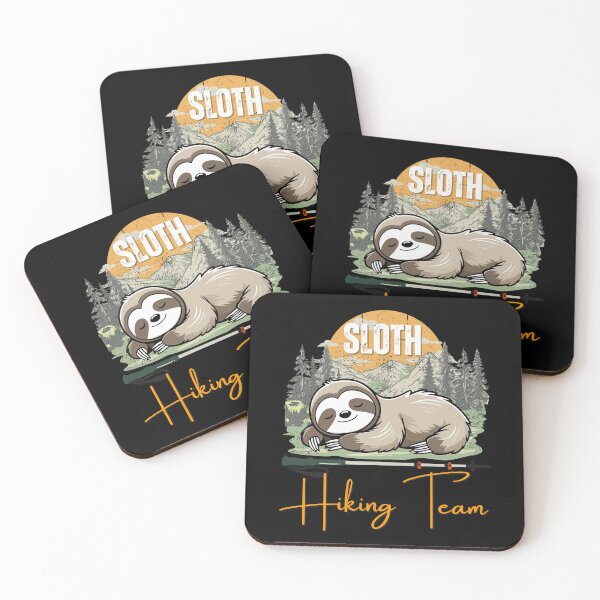 Item preview, Funny Sloth Hiking Team Mountain Outdoor Hiker designed and sold by Zayavca.