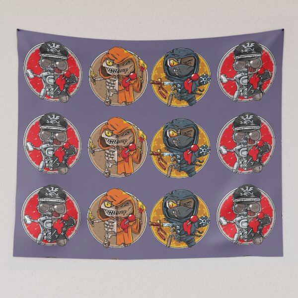 Item preview, Voodoo Ninja Biker Monk Doll Trio designed and sold by Voodoo Store Paranormal Collections.