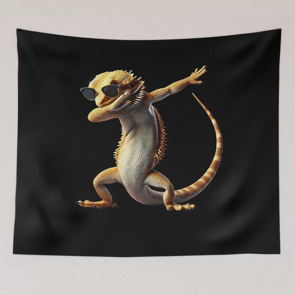 Item preview, Dabbing Bearded Dragon Animal Lover designed and sold by Kimberley King Art  King Art.