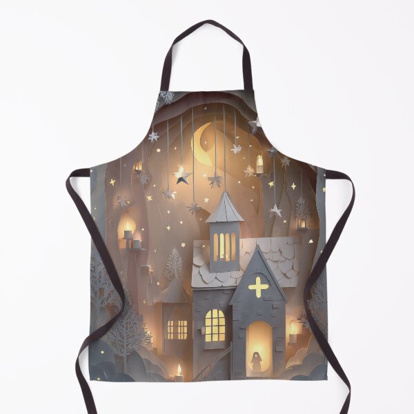 Item preview, Paper-Cut Moonlit Chapel | Cozy Halloween Shadowbox designed and sold by AJ Lab.