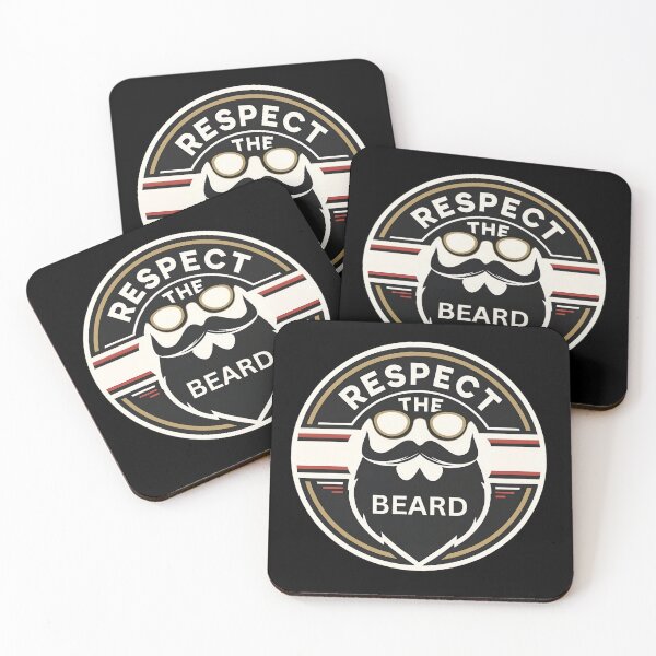 Item preview, Respect the Beard, beard lover gifts designed and sold by MiowandMolly.