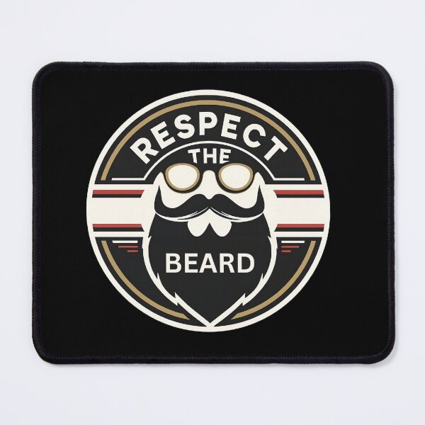 Item preview, Respect the Beard, beard lover gifts designed and sold by MiowandMolly.