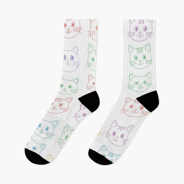 Item preview, Rainbow Cat Faces Pattern designed and sold by 0606PM.