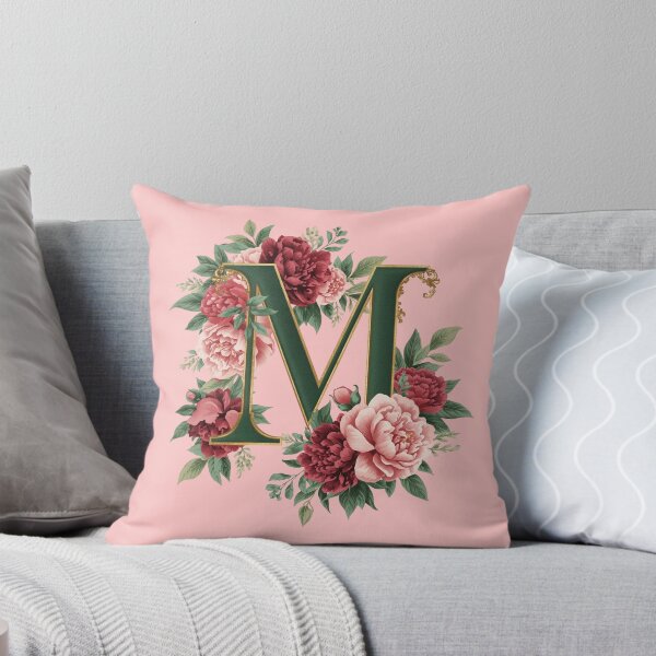 Item preview, Elegant Floral Monogram Letter M – Botanical Peony & Rose Initial Art | Personalized Gift, Feminine Nature Design designed and sold by AmenAlways.