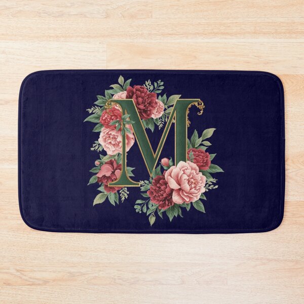 Item preview, Elegant Floral Monogram Letter M – Botanical Peony & Rose Initial Art | Personalized Gift, Feminine Nature Design designed and sold by AmenAlways.