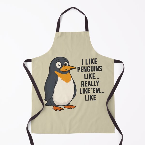 Item preview, I Like Penguins – Funny Penguin Cartoon Design for Animal Lovers designed and sold by hangmeart.