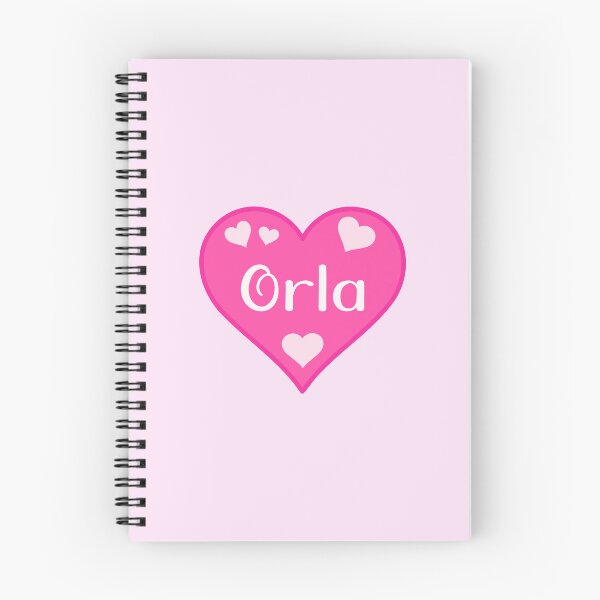 Item preview, Orla Name Pink Heart  designed and sold by Jeallan Designs.