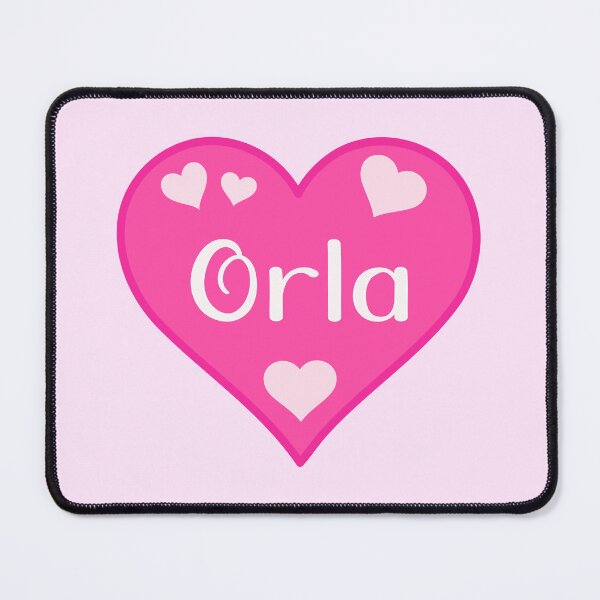 Item preview, Orla Name Pink Heart  designed and sold by Jeallan Designs.