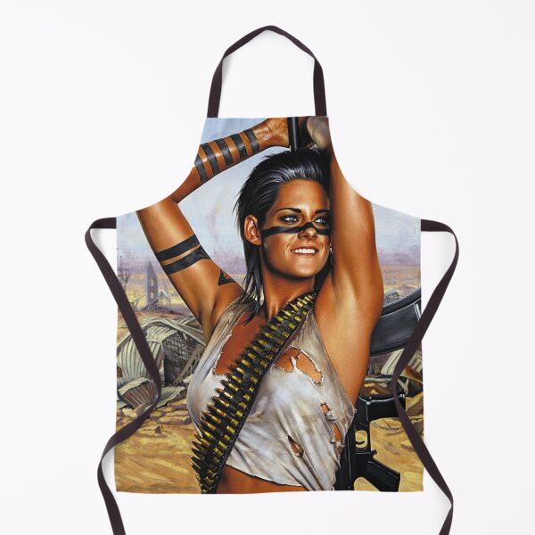 Item preview, Post Apocalyptic warrior woman resting after battle designed and sold by Vintage Designs +.
