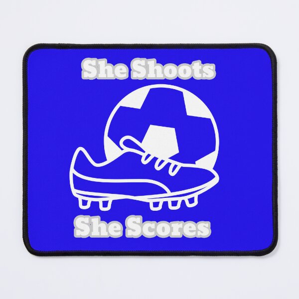 Item preview, She Shoots She Scores Funny Women’s Girls Soccer Football Mom Boot Ball designed and sold by WhackingTax.
