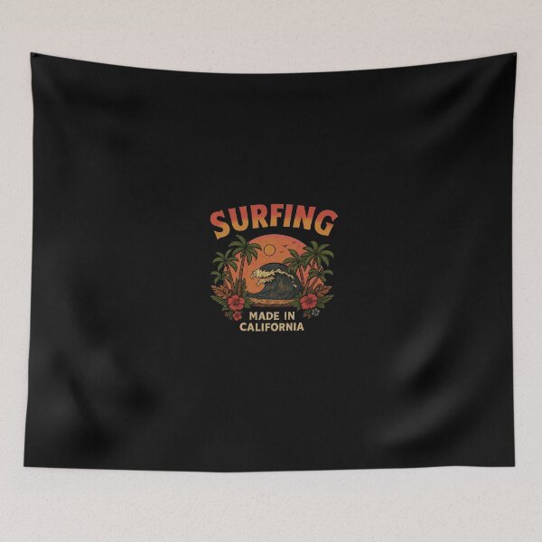 Item preview, California Surfing Retro Wave – Vintage Beach designed and sold by PhilllandArt.