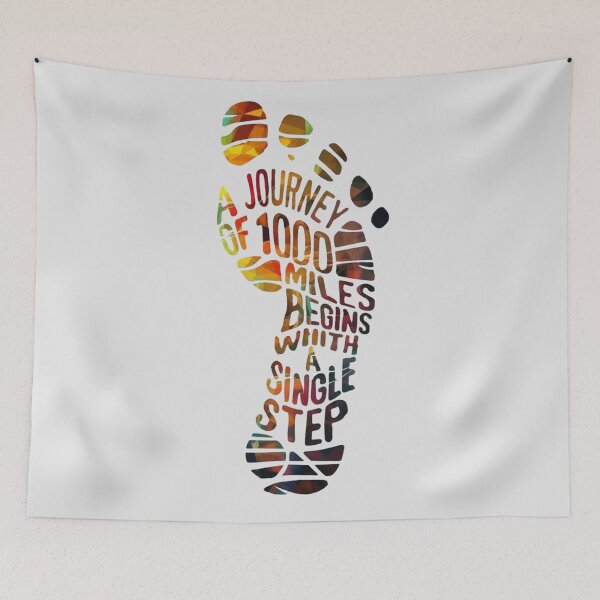 Item preview, Journey Begins with a Single Step designed and sold by Aise06.