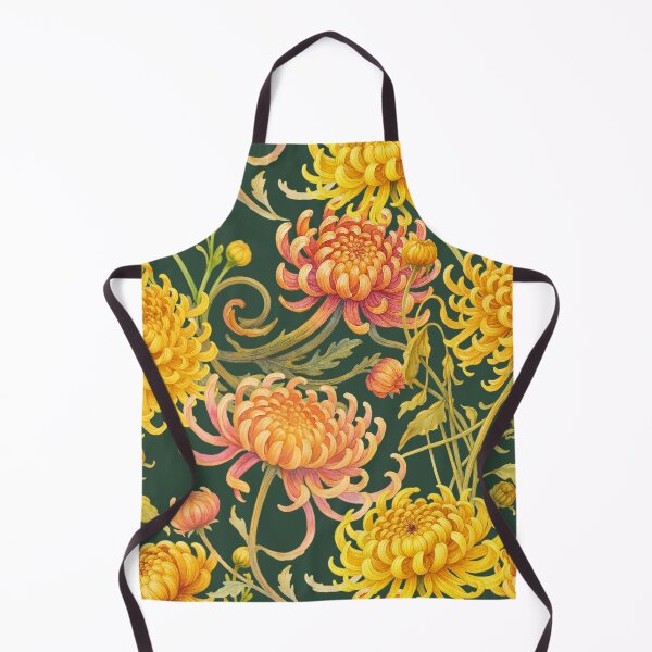 Artikelvorschau, Warmer Chrysanthemengarten – Nahtloses Blumenmuster entworfen und verkauft von BurmaArtProject.
