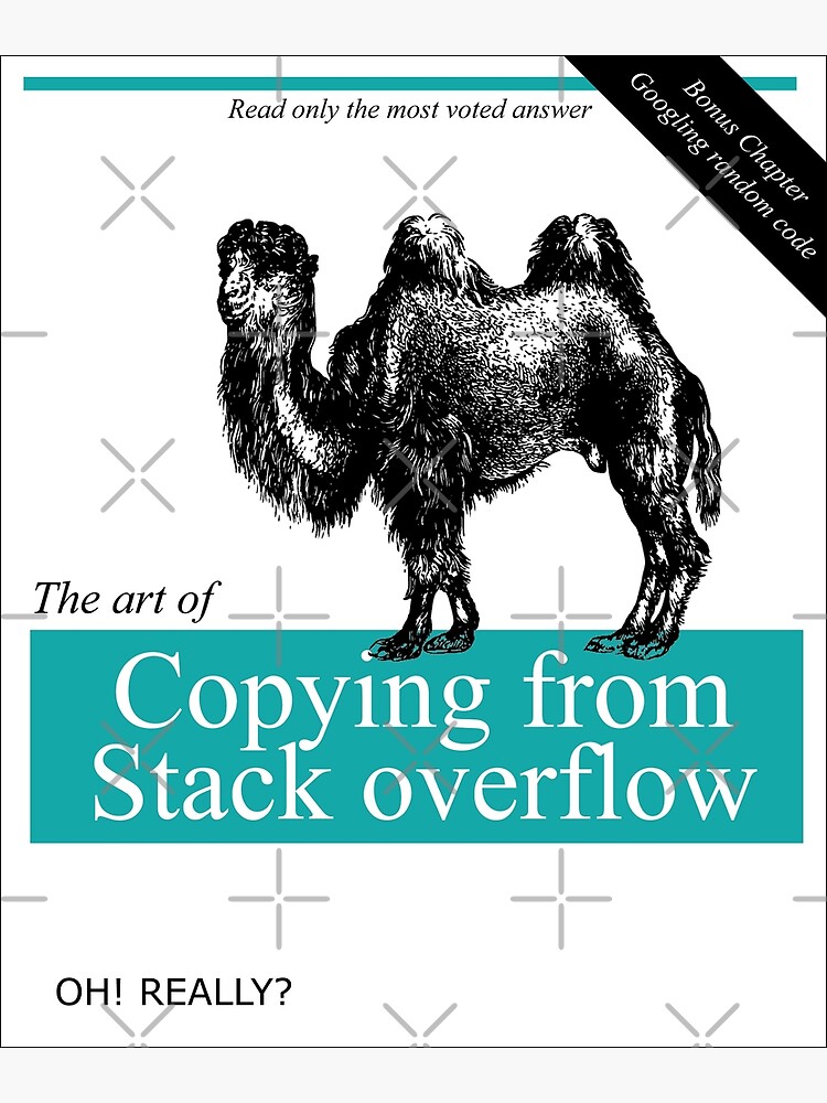 Copying from Stack Overflow Premium Matte Vertical Poster sold by ...