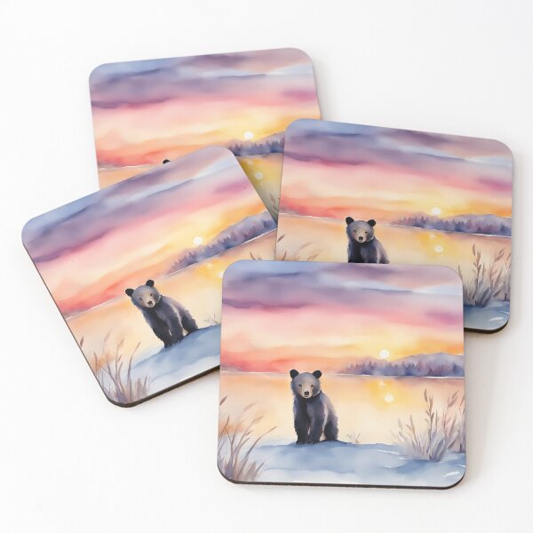 Item preview, Bear Cub By Lake at Dawn designed and sold by CalmnessbyChoice.