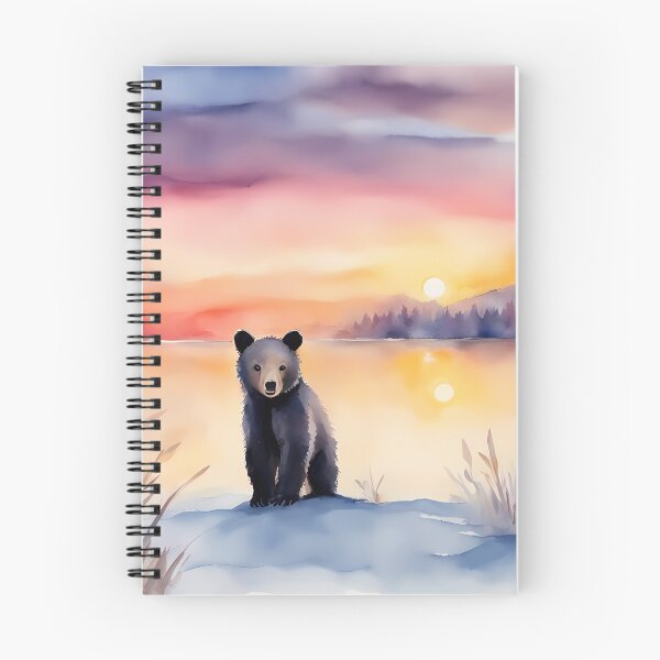 Item preview, Bear Cub By Lake at Dawn designed and sold by CalmnessbyChoice.