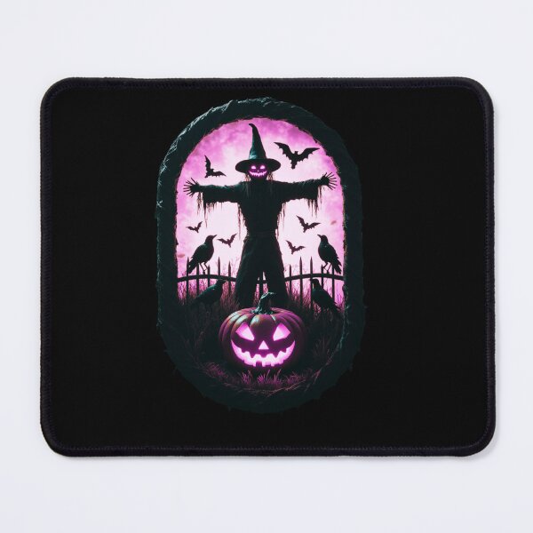 Item preview, A Sinister Scarecrow Under The Fiery Halloween Sky designed and sold by e-camelleone.