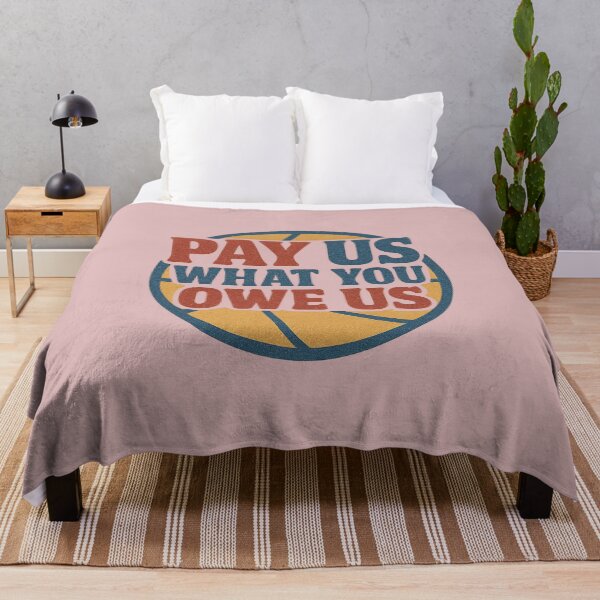 Item preview, Pay Us What You Owe Us – Equal Pay Feminist Statement Tee Design designed and sold by Printynest.