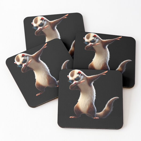 Item preview, Dabbing Ferret Animal Lover designed and sold by Kimberley King Art  King Art.