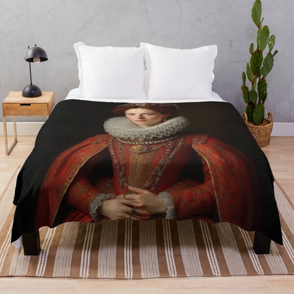 Item preview, Elizabeth Bathory vintage royal portrait art designed and sold by Vintage Designs +.