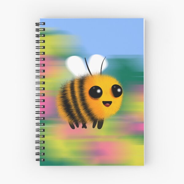 Item preview, Smiling Fluffy Bee Dancing Through a Flower Field designed and sold by BumbleVee ☀️.