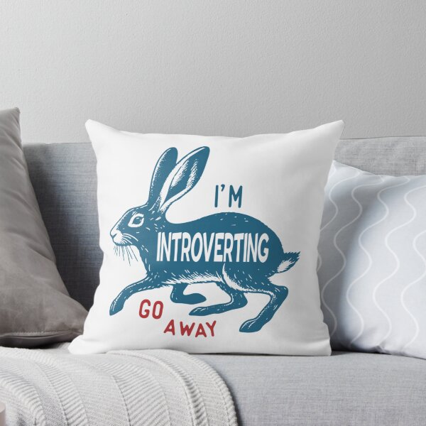 Item preview, I Am Introverting Go Away Fun Retro Poster Vintage Cute Rabbit designed and sold by KameronBergstro.
