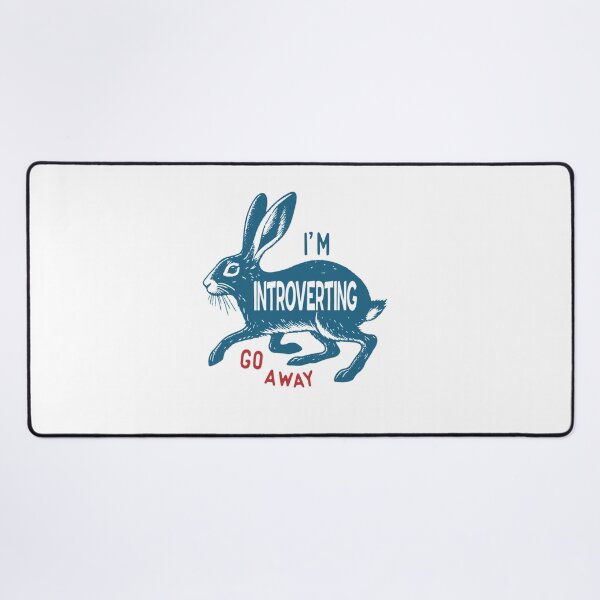 Item preview, I Am Introverting Go Away Fun Retro Poster Vintage Cute Rabbit designed and sold by KameronBergstro.
