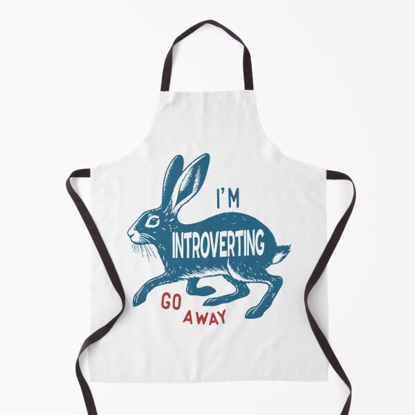Item preview,  I Am Introverting Go Away Fun Retro Poster Vintage Cute Rabbit designed and sold by KameronBergstro.