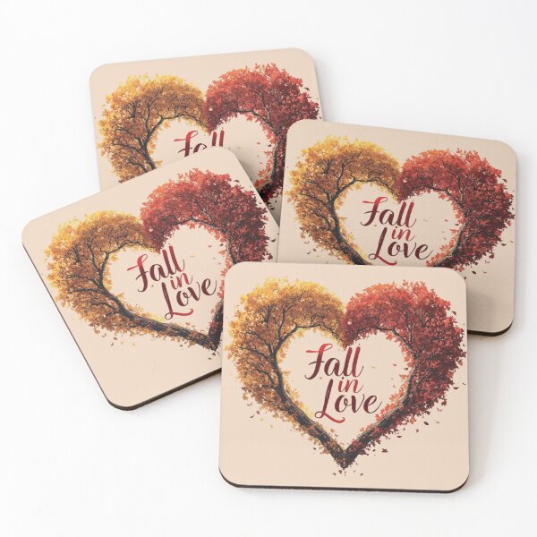 Item preview, Heart-Shaped Autumn Trees with Love Message  designed and sold by Iuqiune.