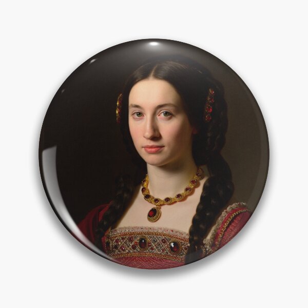 Item preview,  Elizabeth Bathory vintage royal portrait art designed and sold by Vintage Designs +.