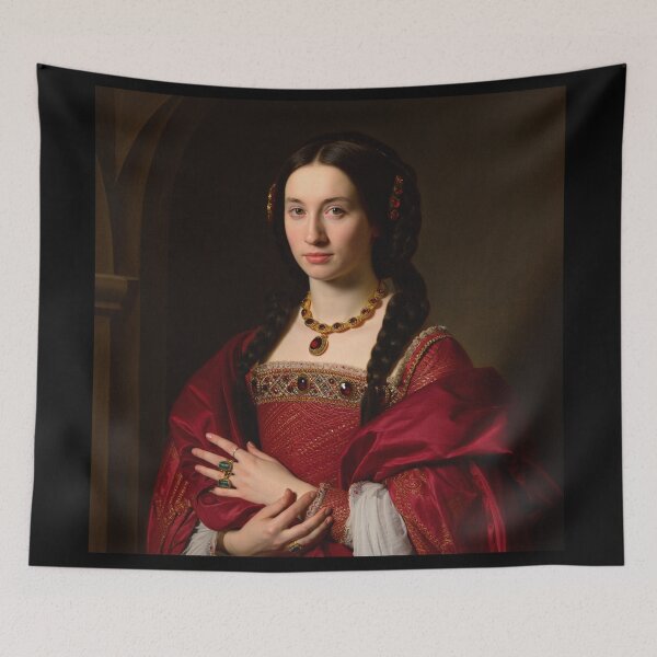 Item preview,  Elizabeth Bathory vintage royal portrait art designed and sold by Vintage Designs +.