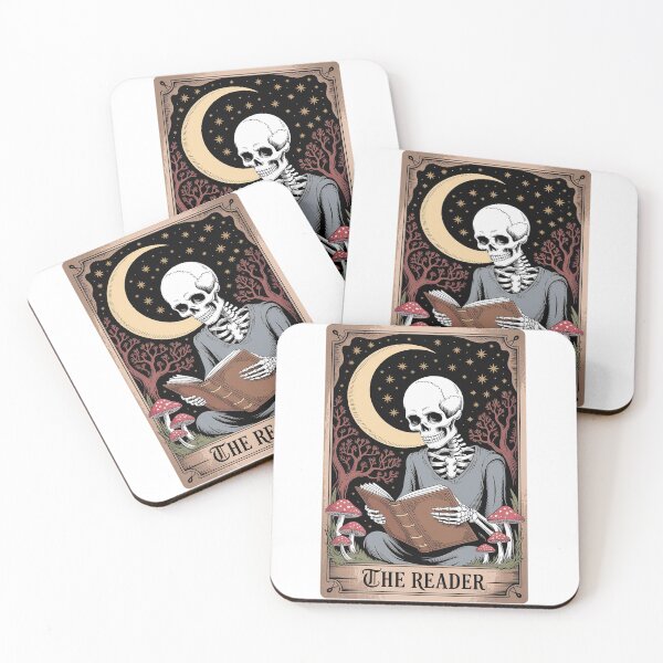 Item preview, The Reader antique tarot cartomancy – Gothic Book Lover Design designed and sold by Love Between Pages.