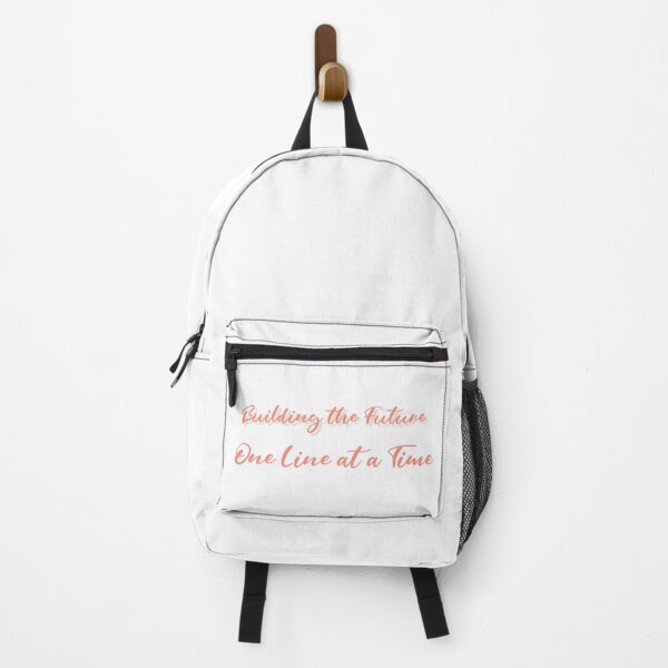 Item preview, Building the Future One Line at a Time – Inspirational Coding Quote Design for Developers designed and sold by Ani-24.