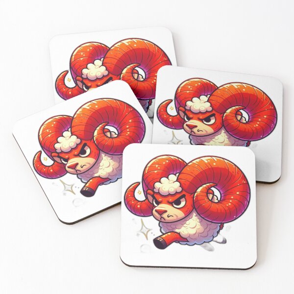 Item preview, ♈ Aries – Stubborn Ram Zodiac Sticker & Illustration designed and sold by trend-forge.