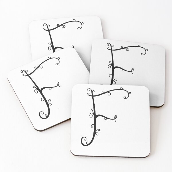 Item preview, Monogram letter F, Alphabet designed and sold by ASdessins.