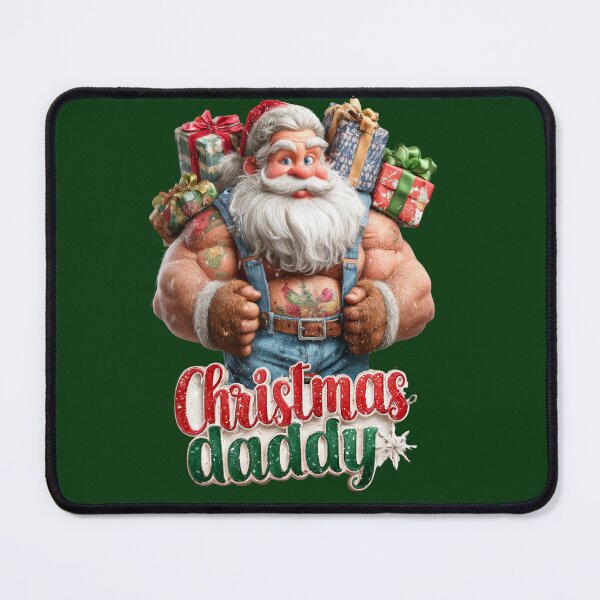 Item preview, Daddy Christmas – Funny Muscular Santa Illustration designed and sold by Maryna_Reine.