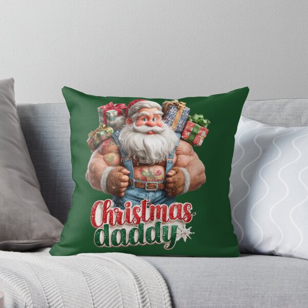 Item preview, Daddy Christmas – Funny Muscular Santa Illustration designed and sold by Maryna_Reine.