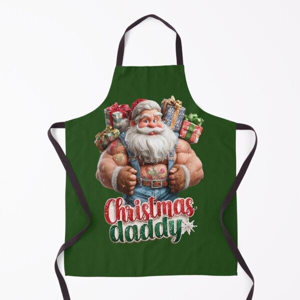 Item preview, Daddy Christmas – Funny Muscular Santa Illustration designed and sold by Maryna_Reine.