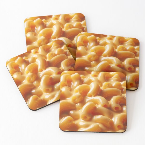 Item preview, Close-Up of Creamy Macaroni Pasta Covered in Cheddar Cheese Sauce designed and sold by KanDa-Shop.